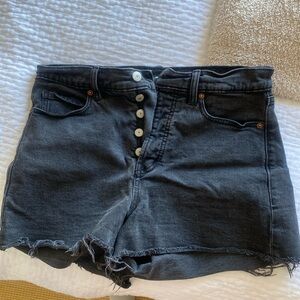 Old Navy, Higher High Rise Black Denim shorts
